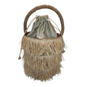 Kayu Straw bucket Bag made in Philippines